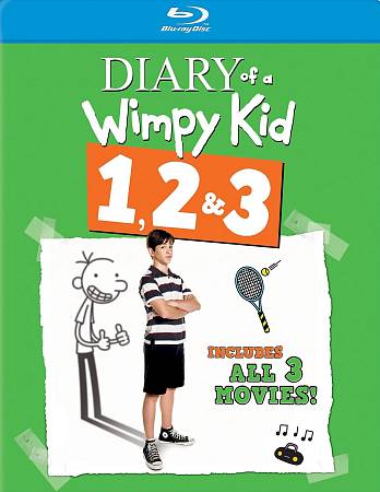 Diary of a Wimpy Kid 1, 2 & 3 cover art