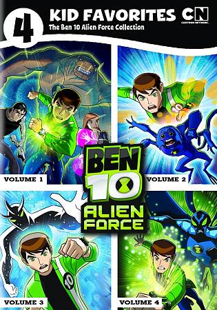 4 KID FAVORITES CARTOON NETWORK BEN 10 ALIEN FORCE cover art