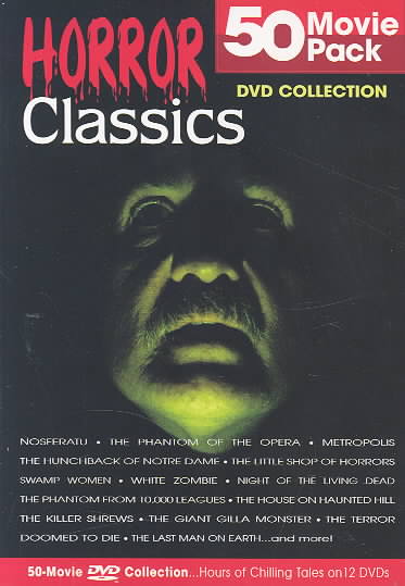 Horror Classics 50 Movie Pack cover art