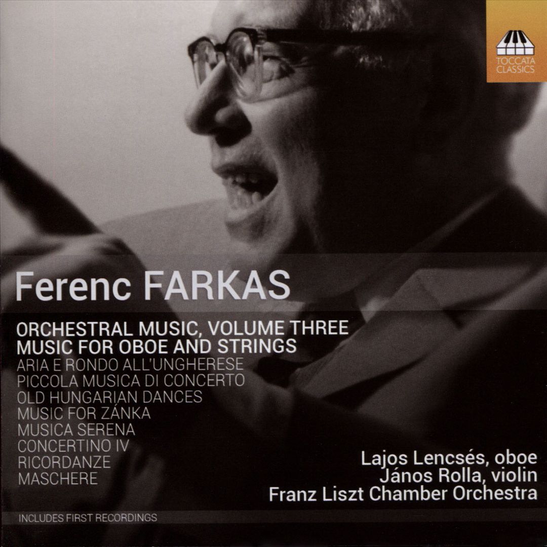Ferenc Farkas: Music for Oboe and Strings cover art