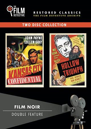 Film Noir Double Feature: Kansas City Confidential/Hollow Triumph cover art