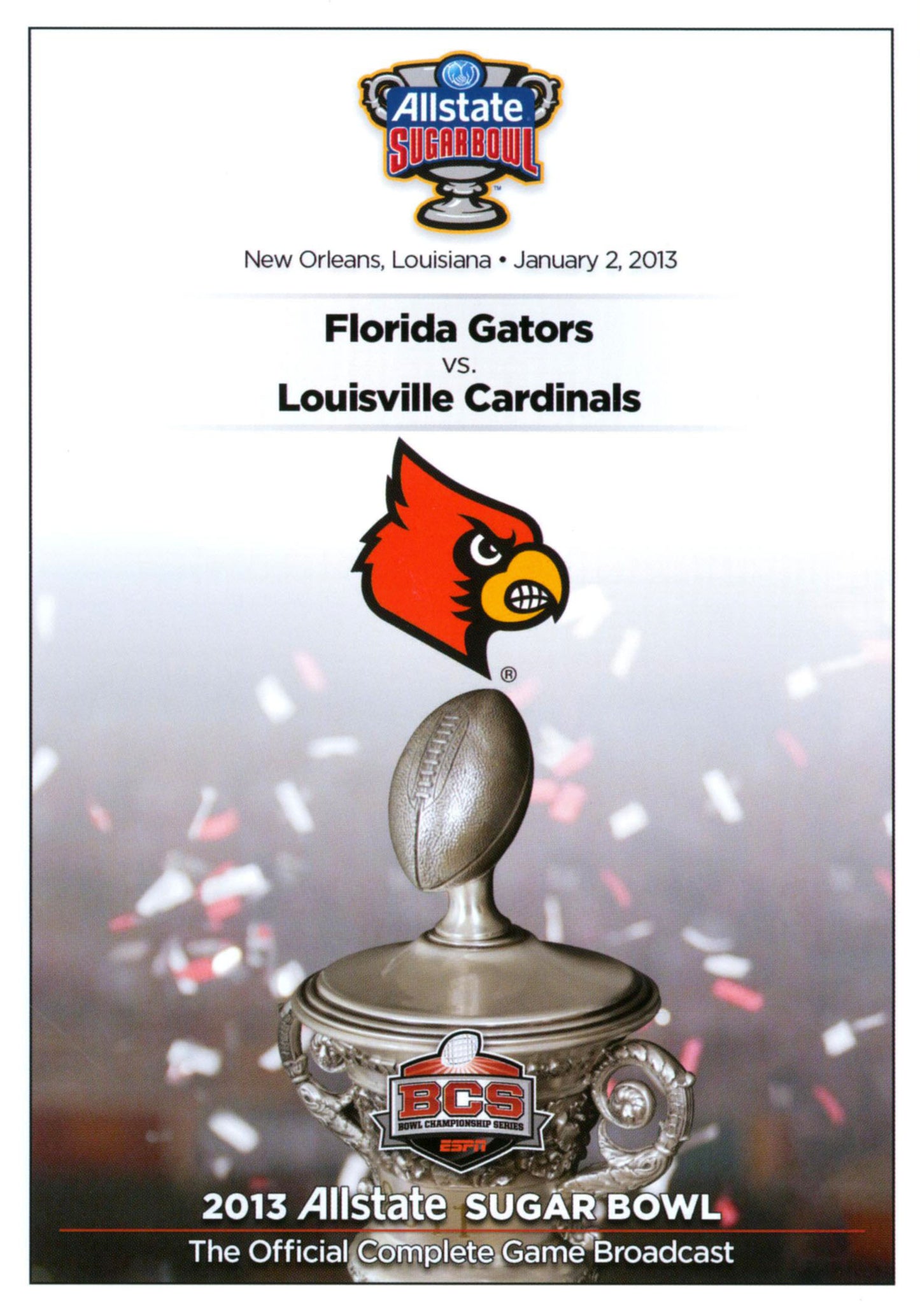 2013 Allstate Sugar Bowl cover art