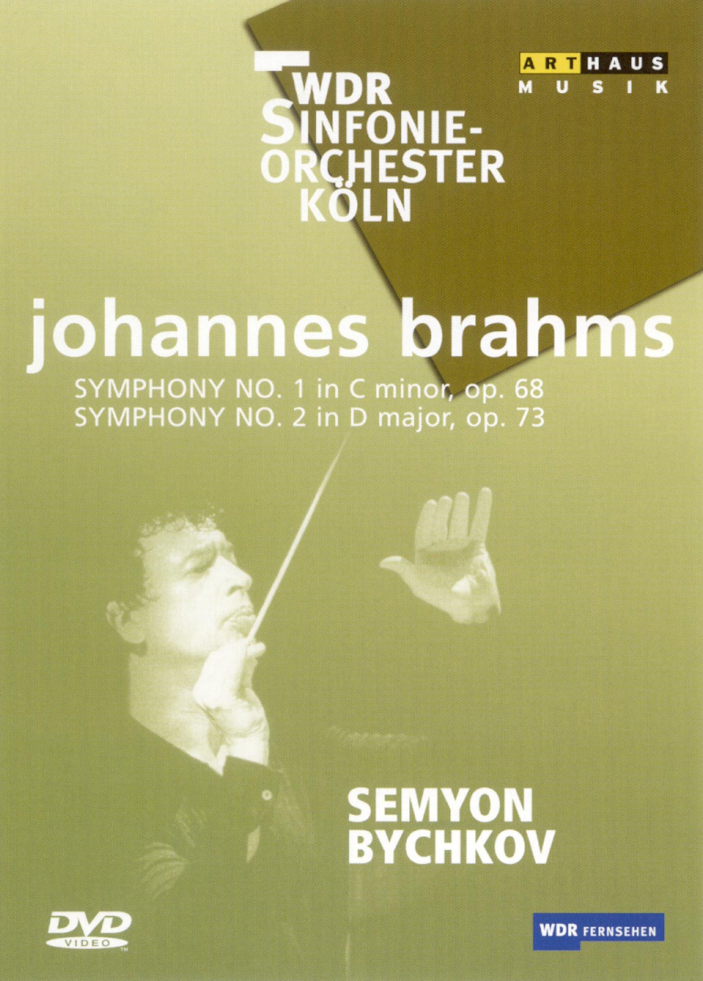 Johannes Brahms - Symphonies No.1 & 2 cover art