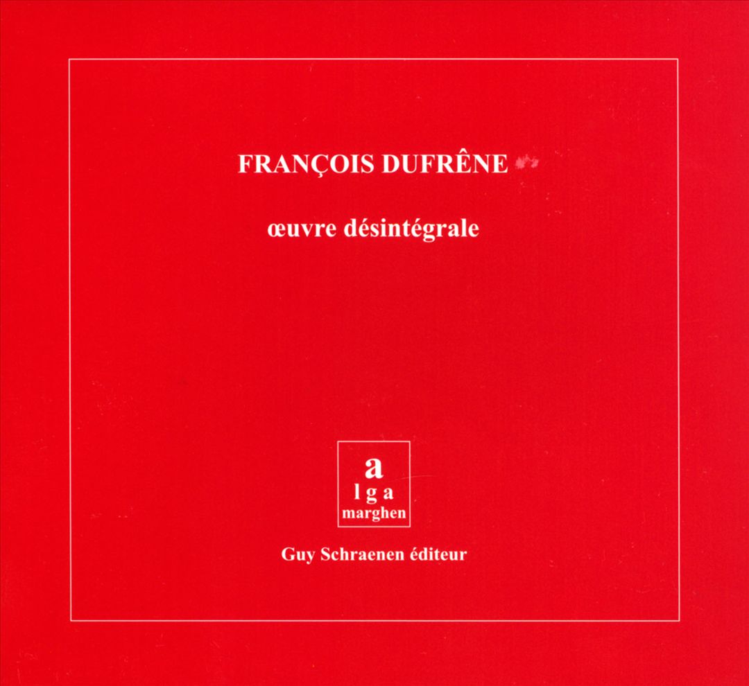 Oeuvre Désintégrale cover art