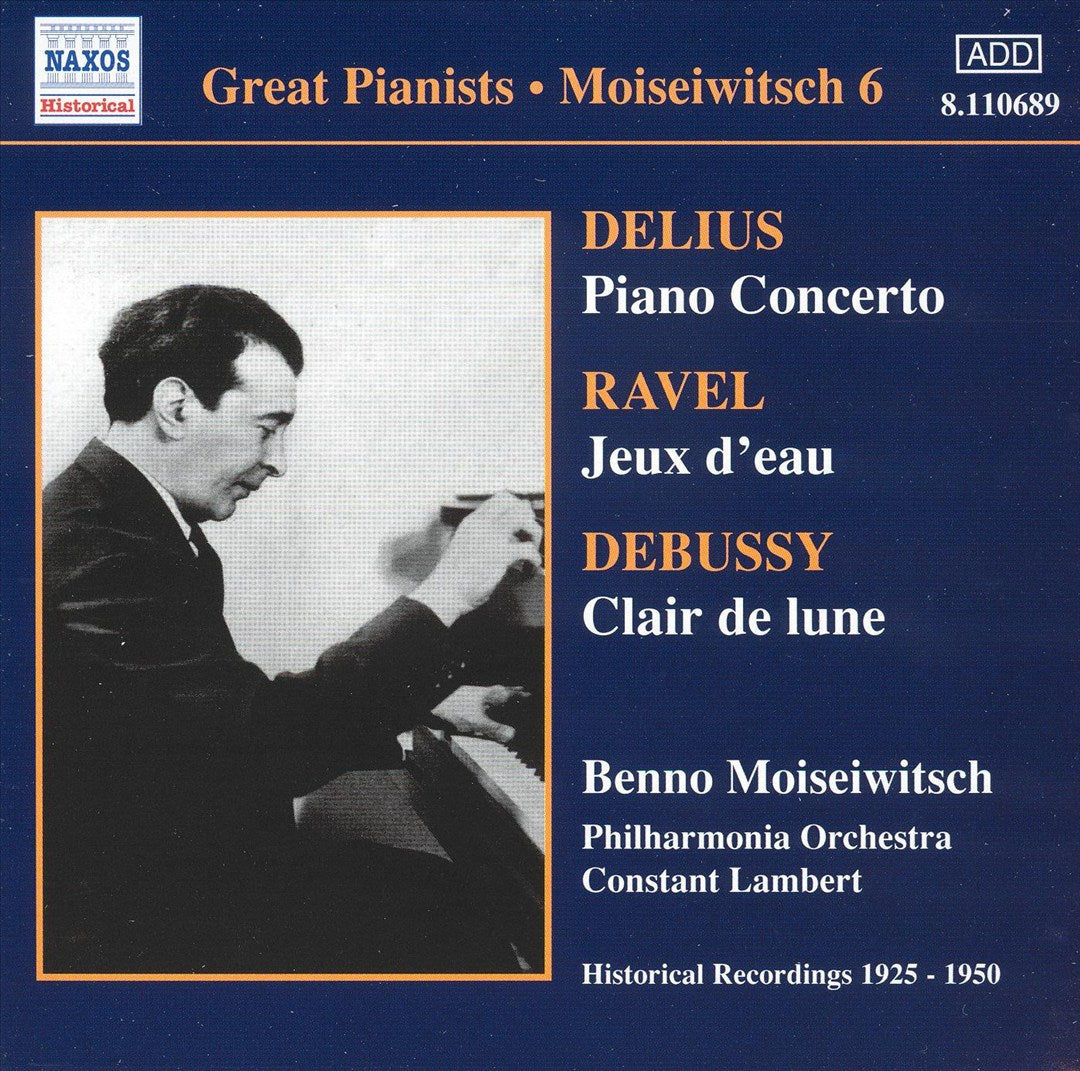 Delius: Piano Concerto; Ravel: Jeux d'eau; Debussy: Clair de lune cover art