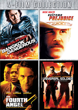 Bangkok Dangerous/Extreme Prejudice/The Fourth Angel/Universal Solider cover art