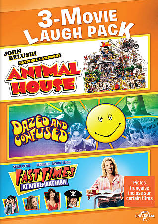 NATIONAL LAMPOON'S ANIMAL HOUSE / DAZED AND CONFUSED / FAST TIMES AT RIDGEMONT HIGH TRIPLE FEATURE cover art