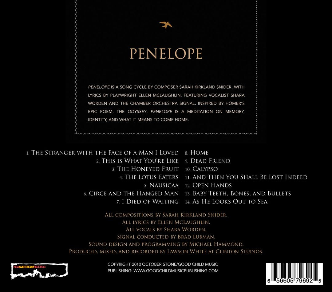 Sarah Kirkland Snider: Penelope cover art