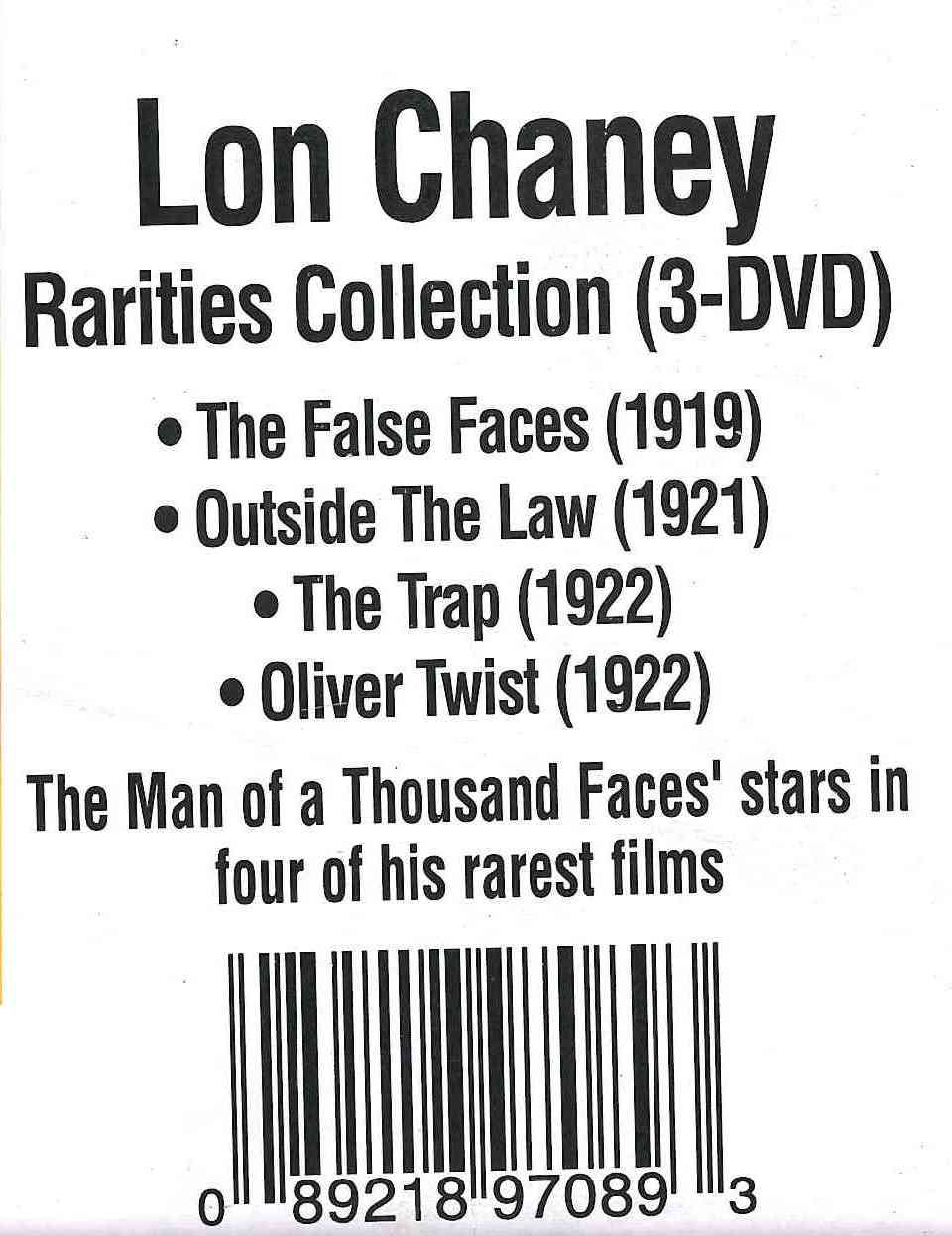 Lon Chaney Rarities Collection cover art