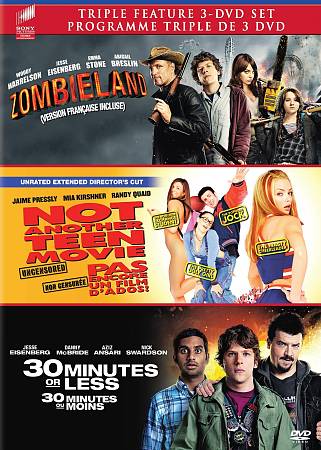 30 MINUTES OR LESS / NOT ANOTHER TEEN MOVIE / ZOMBIELAND (2009) - SET cover art