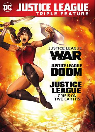 Justice League Triple Feature: War/Doom/Crisis on Two Earths cover art