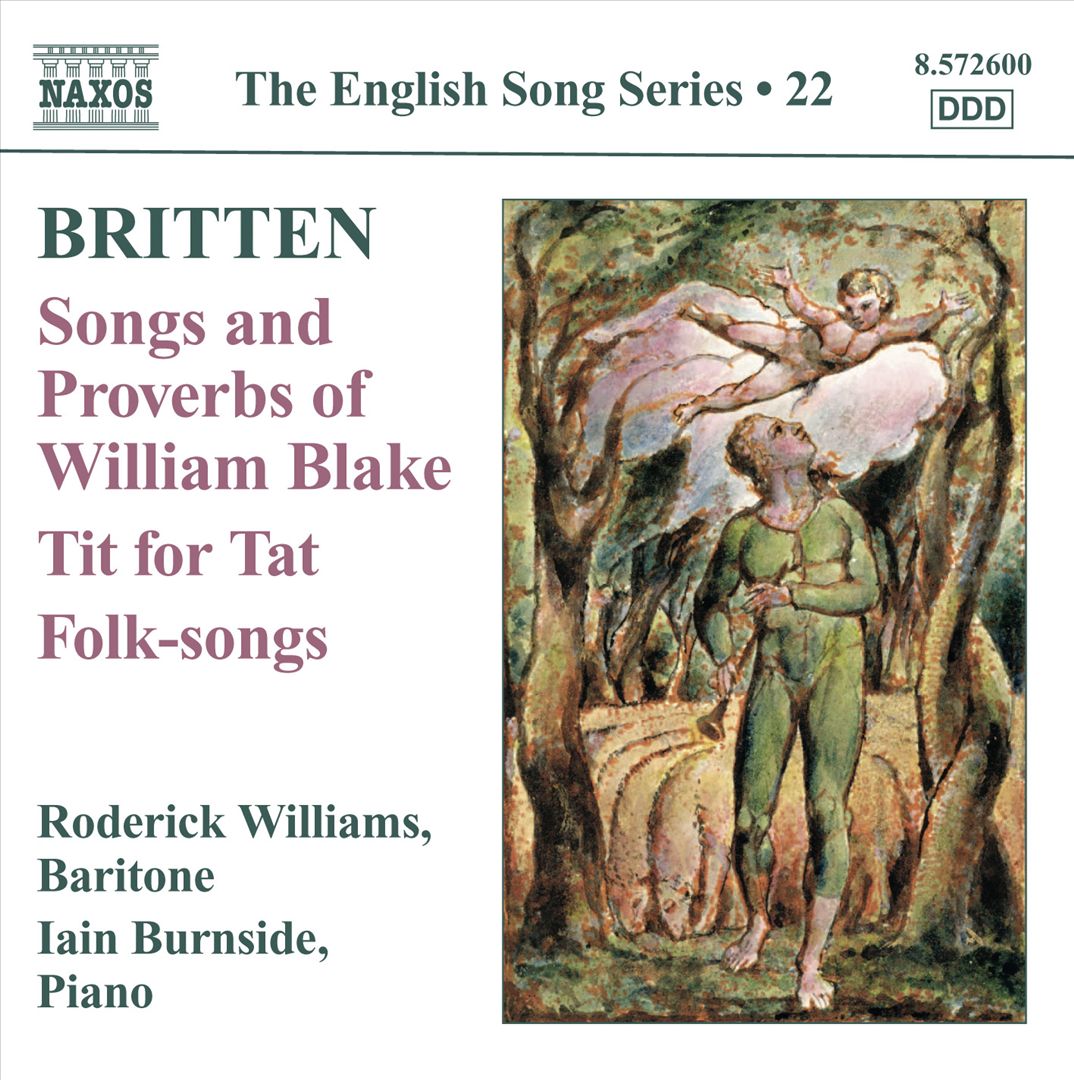Britten: Songs and Proverbs of William Blake; Tit for Tat; Folk-songs cover art