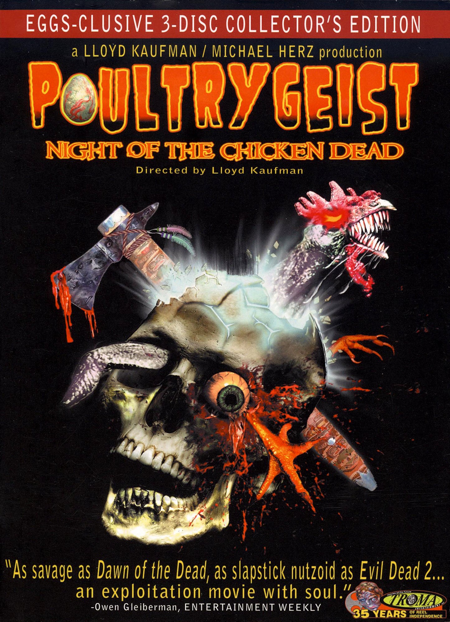 POULTRYGEIST: NIGHT OF THE CHICKEN DEAD 3 DISC cover art