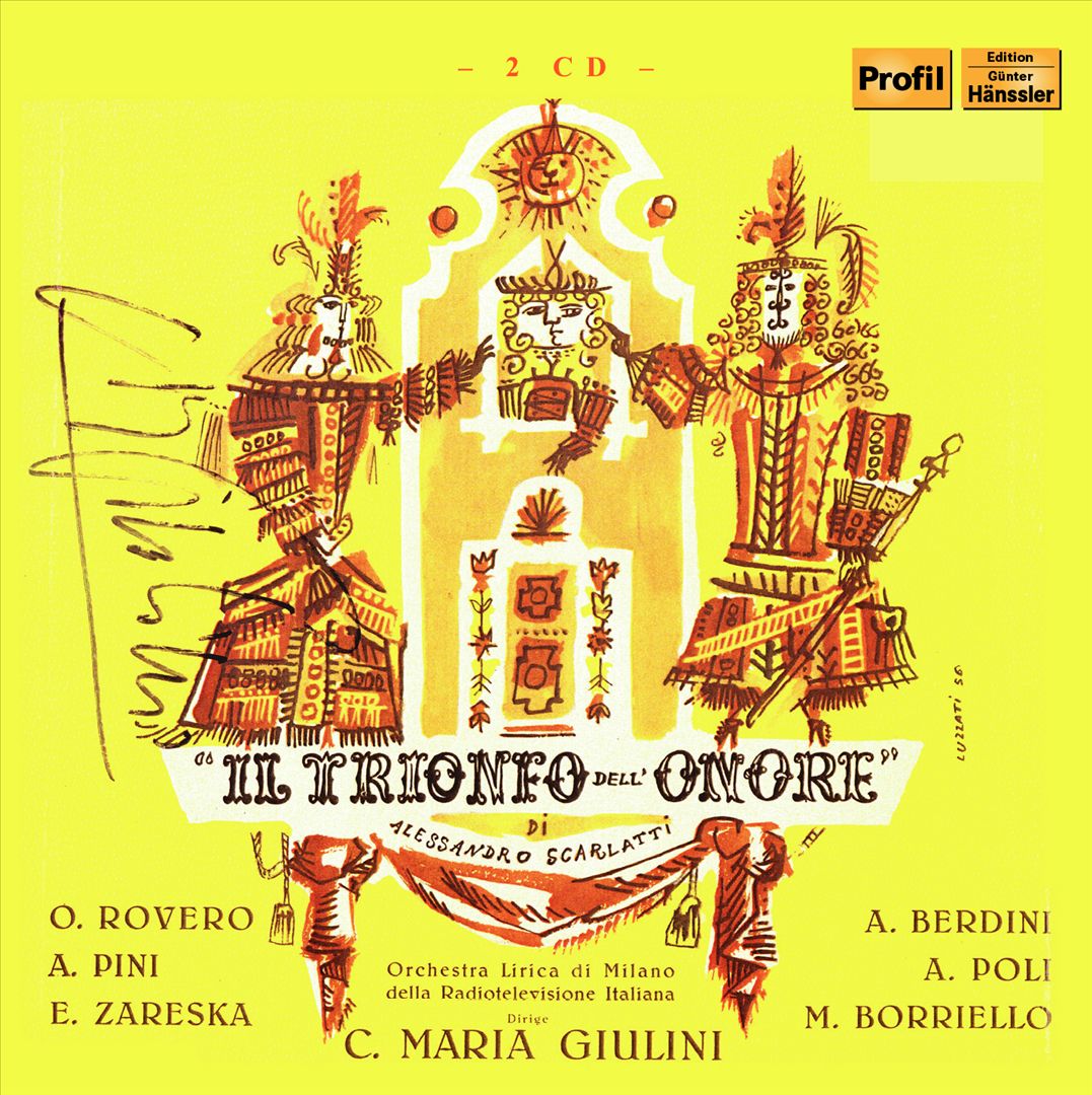 Alessandro Scarlatti: Il Trionfo dell'Onore cover art