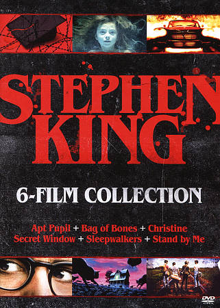 Apt Pupil/Secret Window/Bag of Bones/Christine/Sleepwalkers/Stand By Me cover art