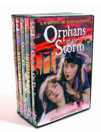 Orphans of the Storm/Intolerance/Way Down East/Birth of a Nation/Broken Blossoms cover art