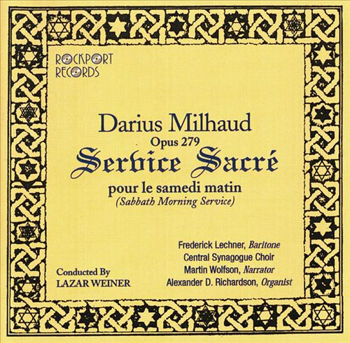 Milhaud: Sabbath Morning Service cover art