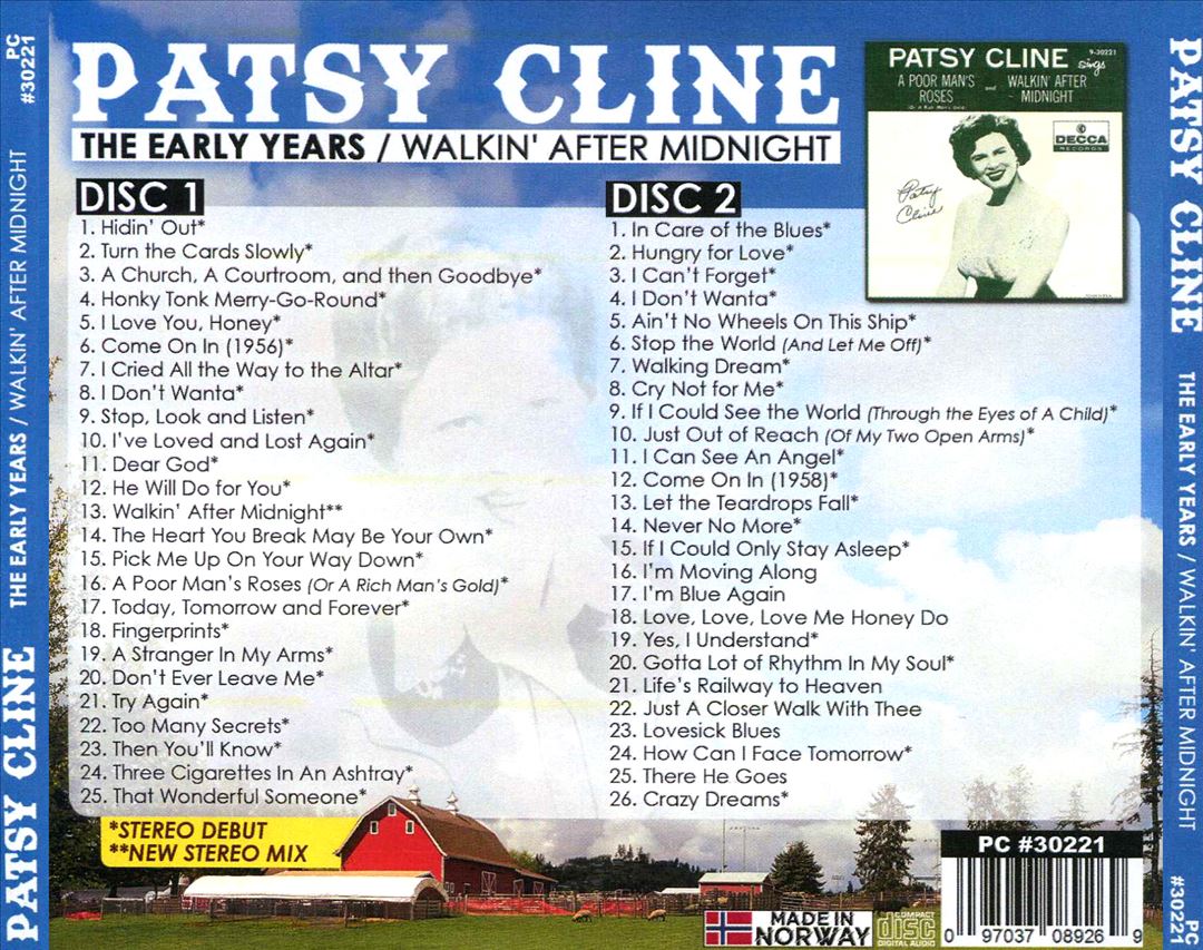 Early Years: Walkin' After Midnight [1954-60] cover art