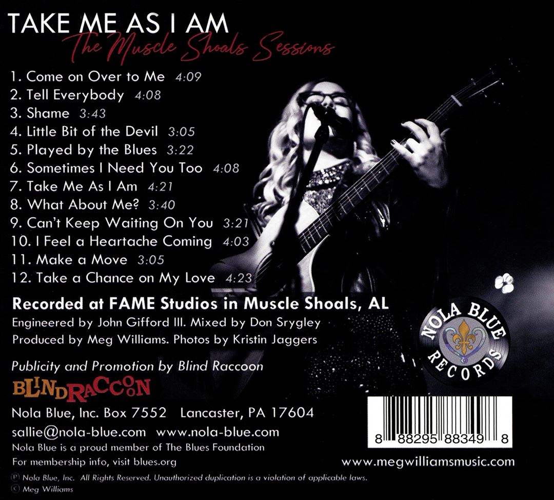 Take Me as I Am: The Muscle Shoals Sessions cover art