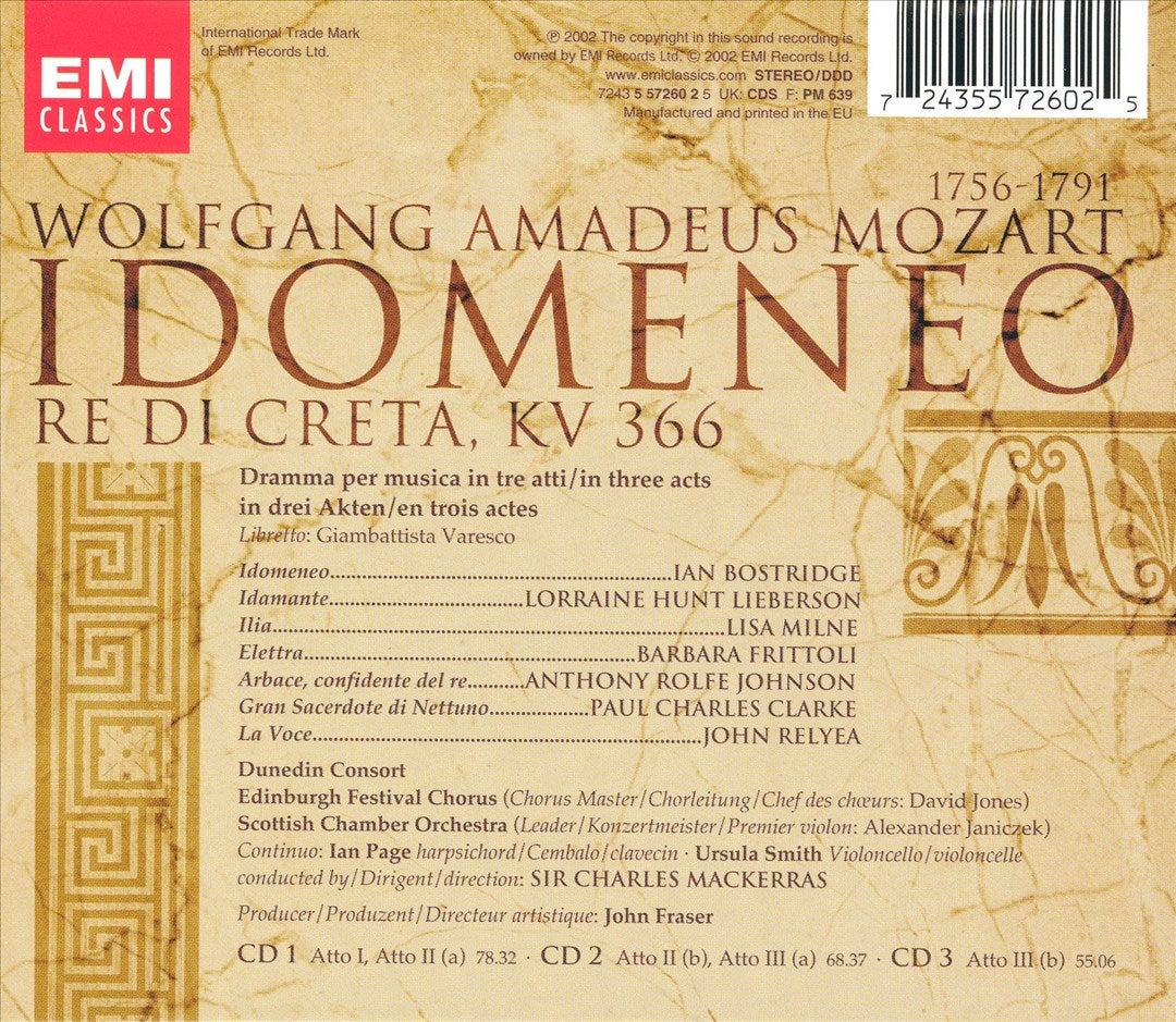Mozart: Idomeneo cover art