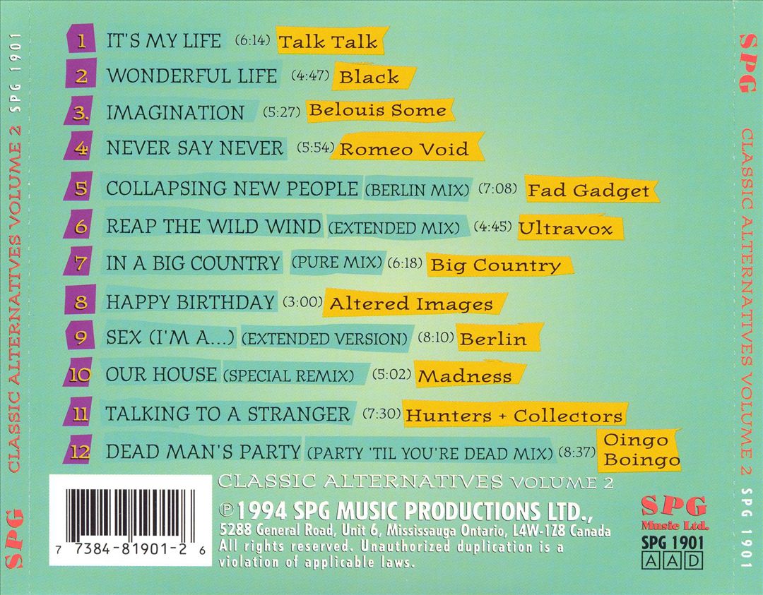 Classic Alternatives, Vol. 2 cover art