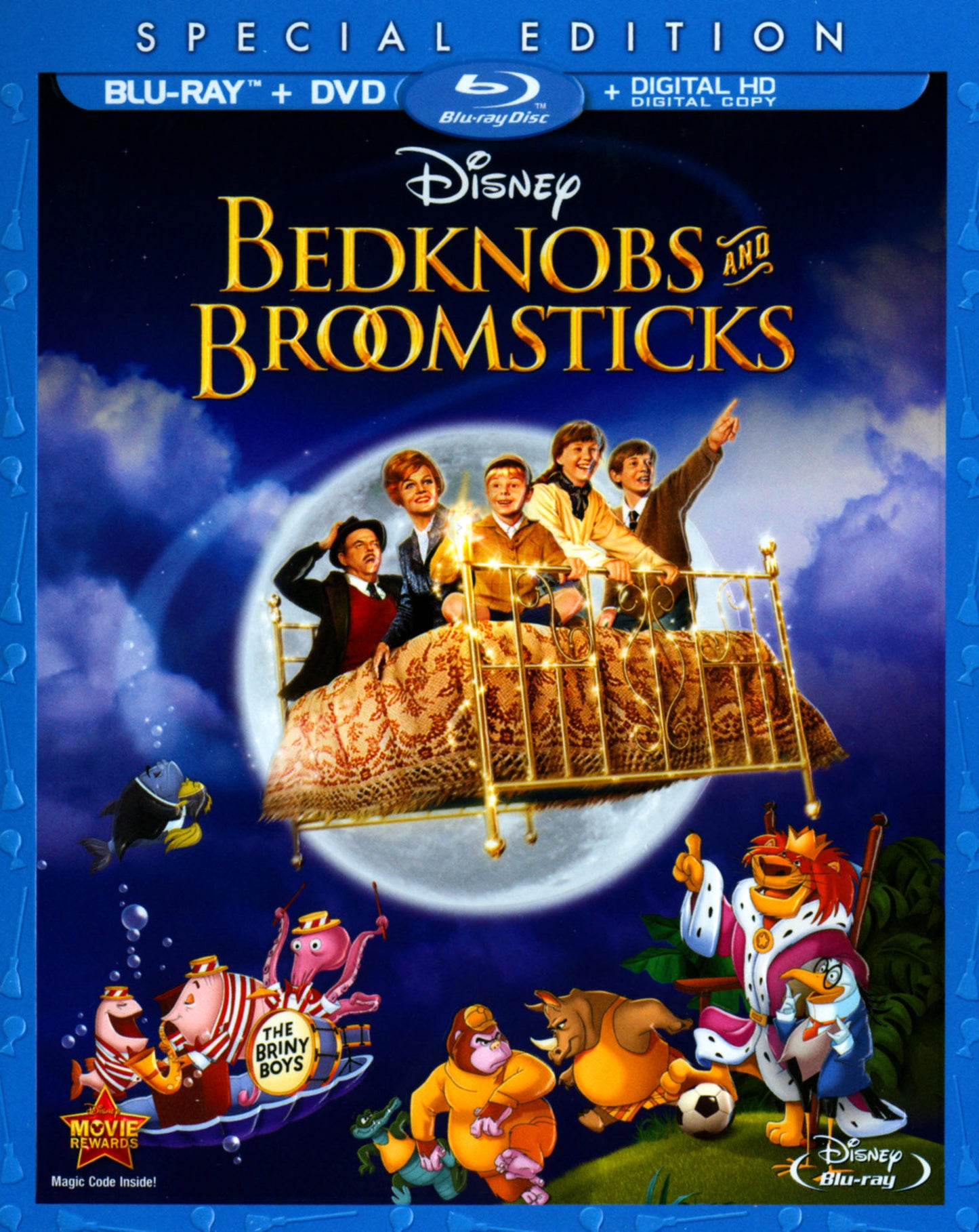 Bedknobs and Broomsticks [2 Discs] [Blu-ray/DVD] cover art