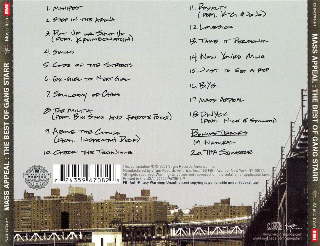 Mass Appeal: The Best of Gang Starr cover art