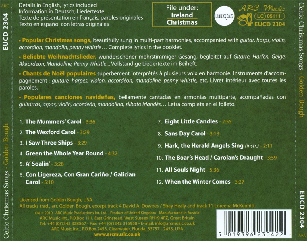 Celtic Christmas Songs cover art