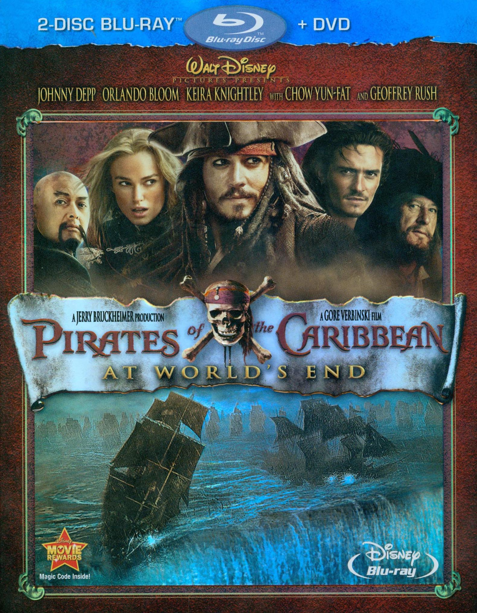 Pirates of the Caribbean: At World's End [3 Discs] [Blu-ray/DVD] cover art