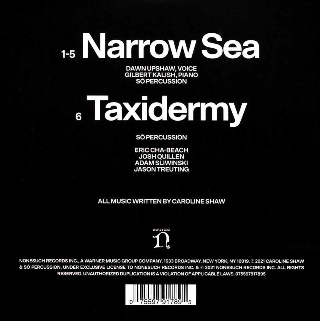 Caroline Shaw: Narrow Sea cover art