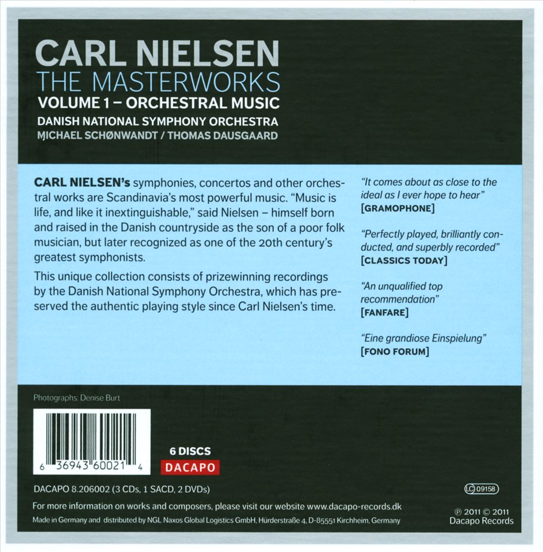 Carl Nielsen: The Masterworks, Vol. 1 - Orchestral Music cover art