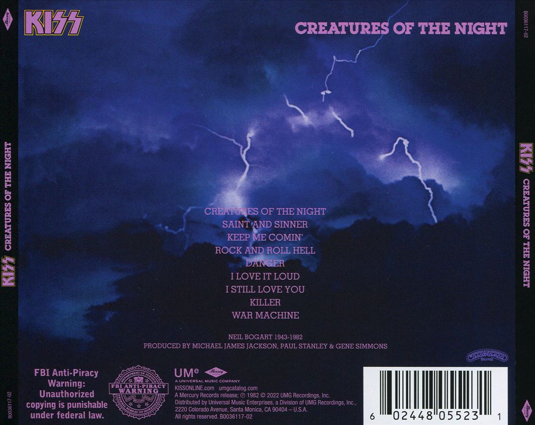 Creatures of the Night [40th Anniversary Edition] cover art