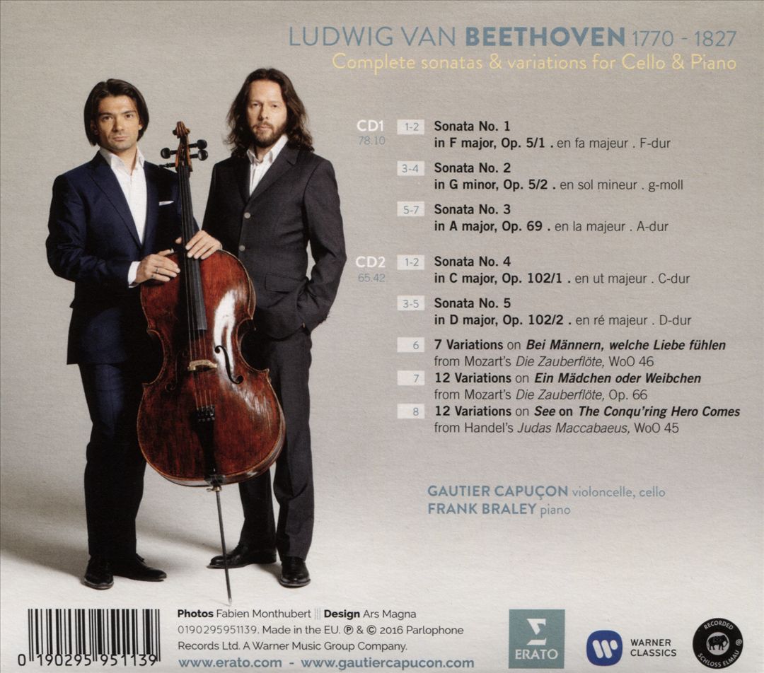 Beethoven: Sonatas & Variations for Cello & Piano cover art