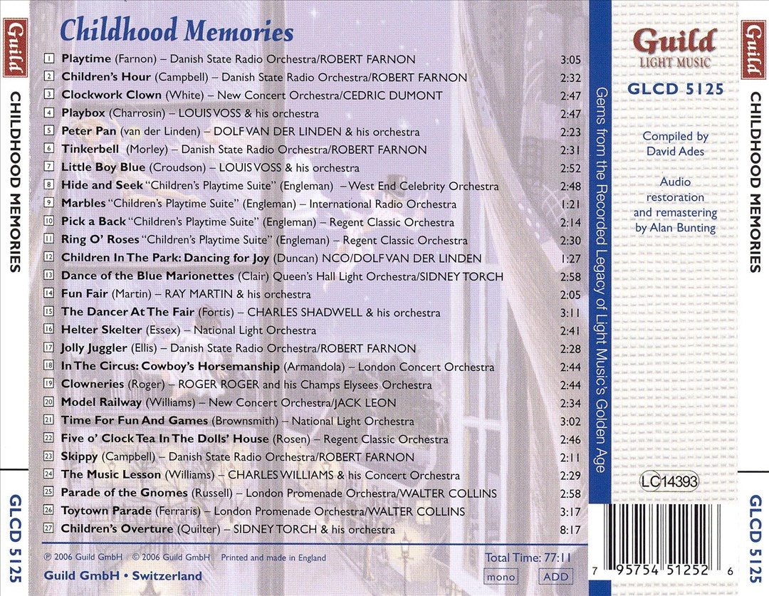 Golden Age of Light Music: Childhood Memories cover art