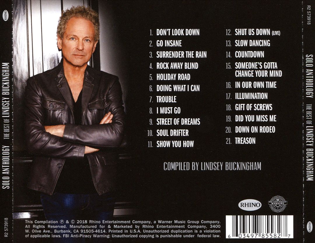 Solo Anthology: The Best of Lindsey Buckingham cover art