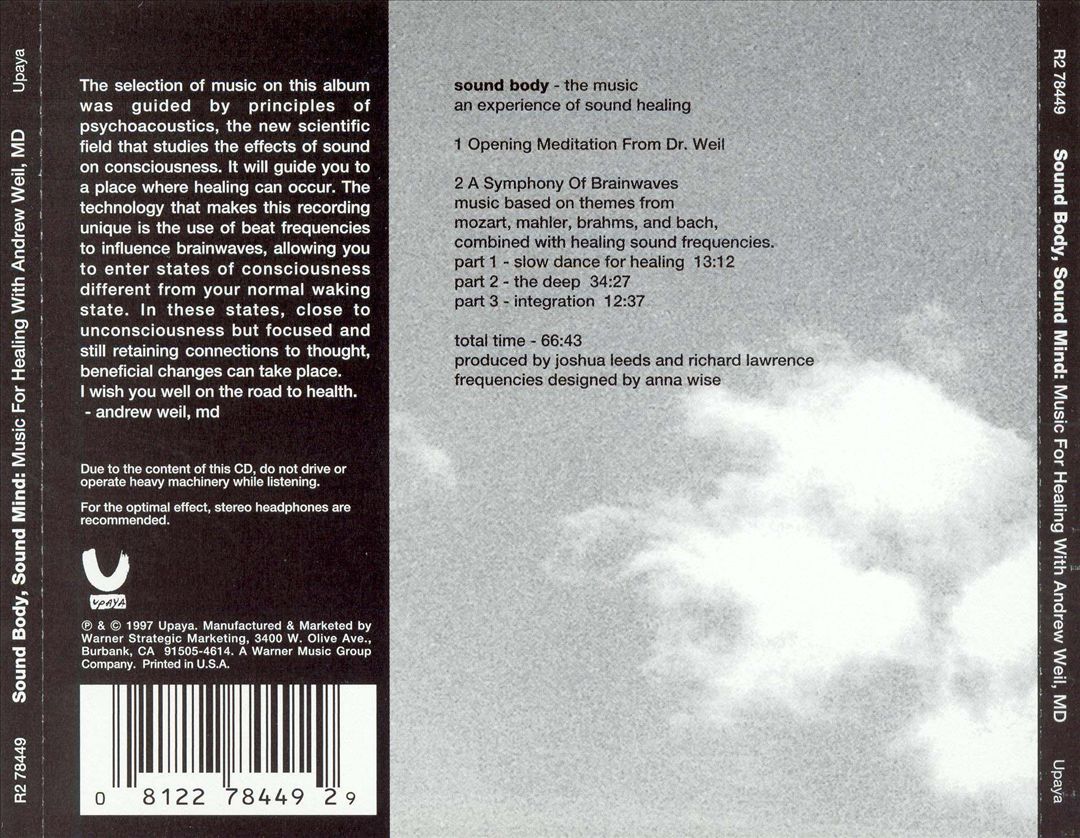 Sound Body, Sound Mind: Music for Healing [Rhino] cover art