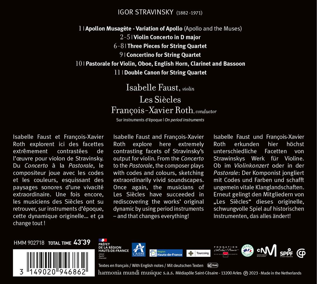 Stravinsky: Violin Concerto; Chamber Works cover art