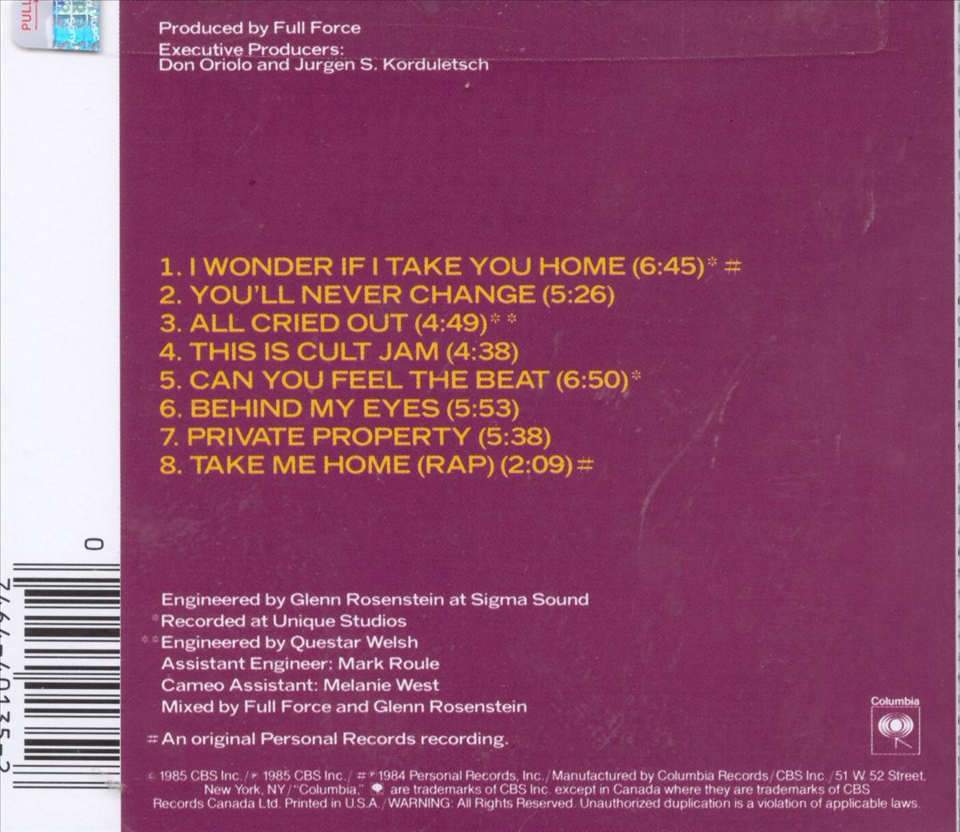 Lisa Lisa & Cult Jam with Full Force cover art