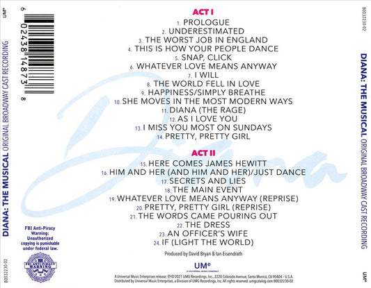 Diana: The Musical [Original Broadway Cast Recording] cover art