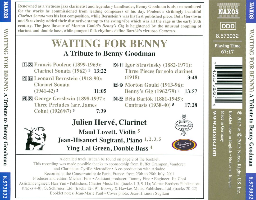 Waiting for Benny: A Tribute to Benny Goodman cover art