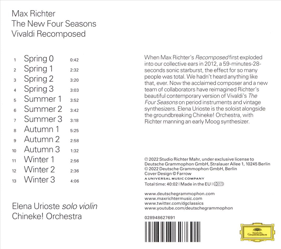 Max Richter: The New Four Seasons - Vivaldi Recomposed cover art