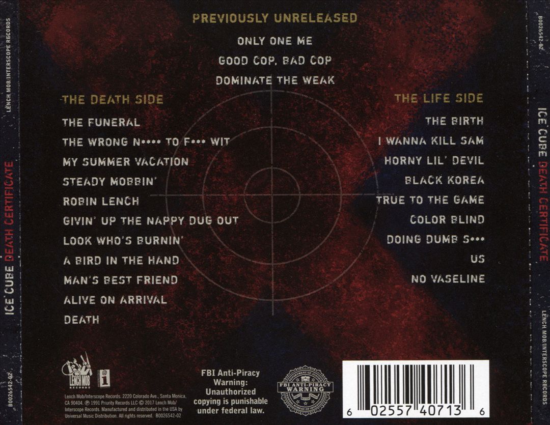 Death Certificate cover art