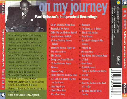 On My Journey: Paul Robeson's Independent Recordings cover art