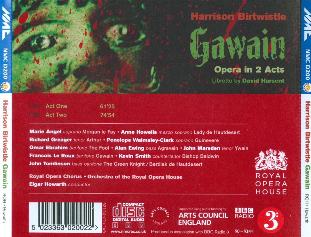 Harrison Birtwistle: Gawain cover art