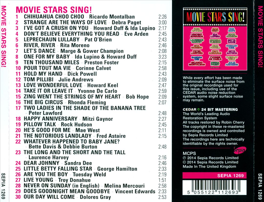 Movie Stars Sing! cover art