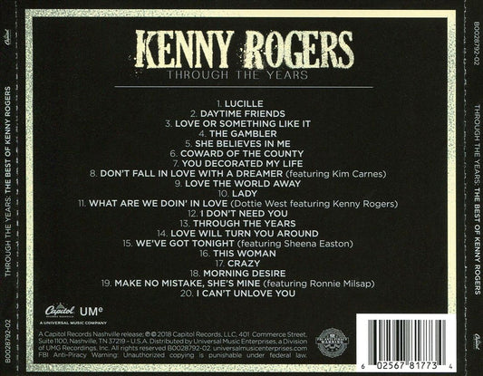 Best of Kenny Rogers: Through the Years cover art