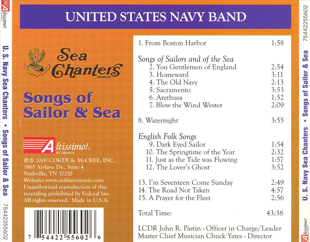 Songs of Sailor and Sea cover art