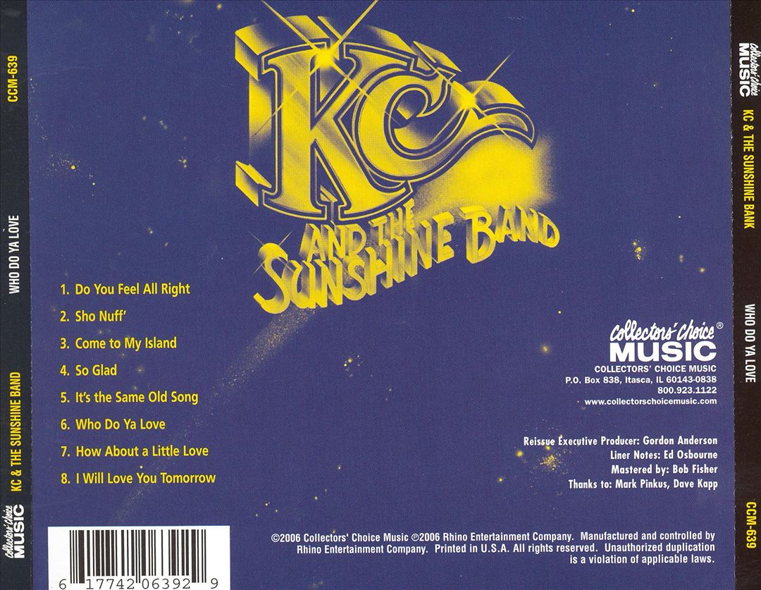 Who Do Ya Love cover art