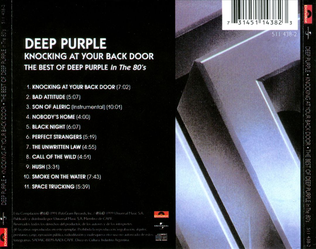 Knocking at Your Back Door: The Best of Deep Purple in the 80's cover art