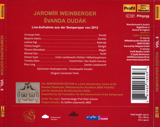 Jaromir Weinberger: Schwanda, der Dudelsackpfeifer cover art